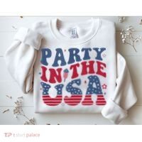 Party In Usa 4th Of July Flag American Sweatshirt thumb 2