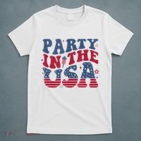 Party In Usa 4th Of July Flag American T-Shirt thumb 5