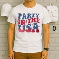 Party In Usa 4th Of July Flag American T-Shirt thumb 6