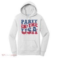 Party In Usa 4th Of July Flag American Women's Hoodie thumb 0