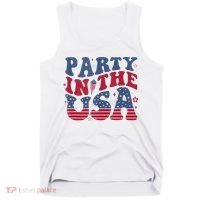 Party In Usa 4th Of July Flag American Tank Top thumb 0