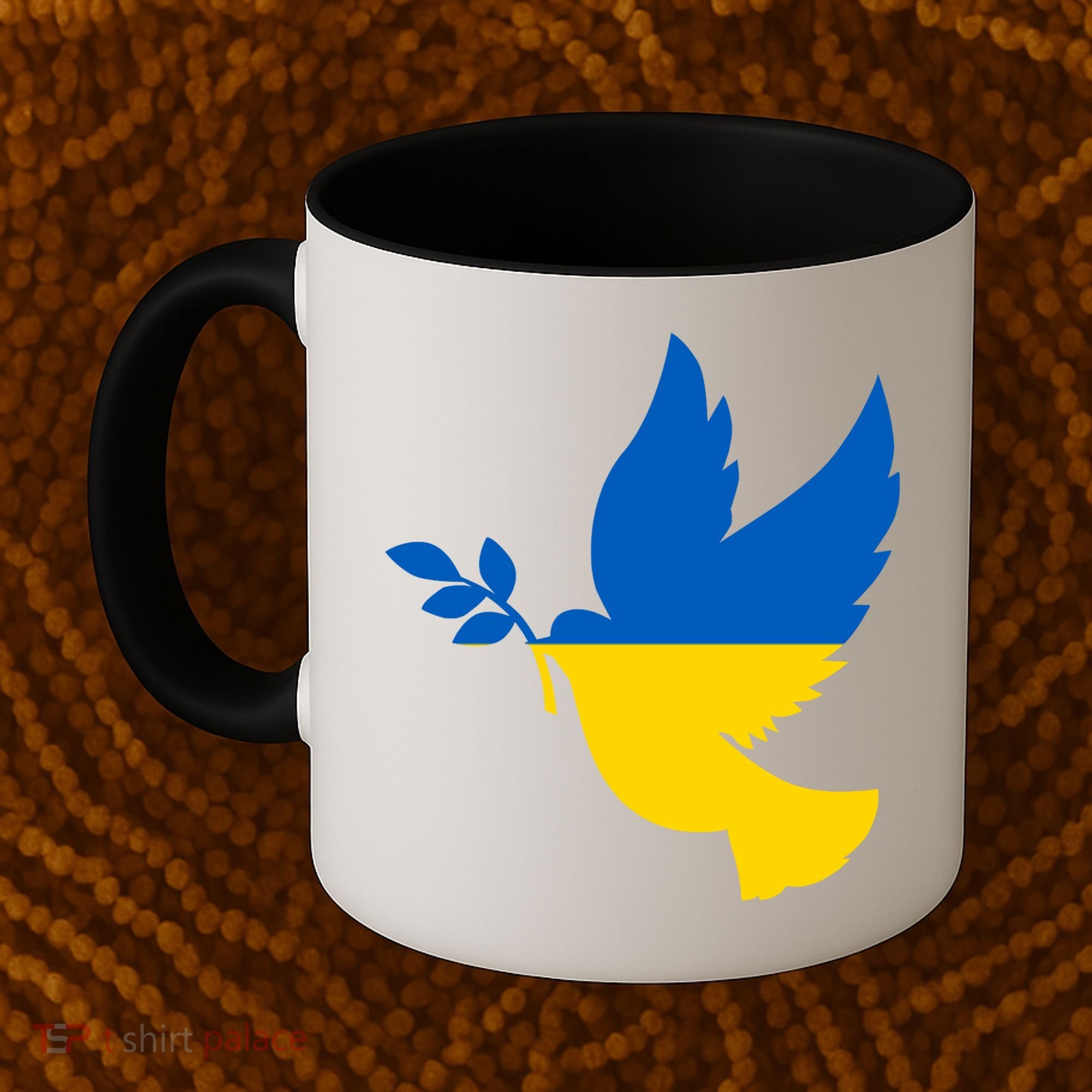 Peace In Ukraine Dove Coffee Mug