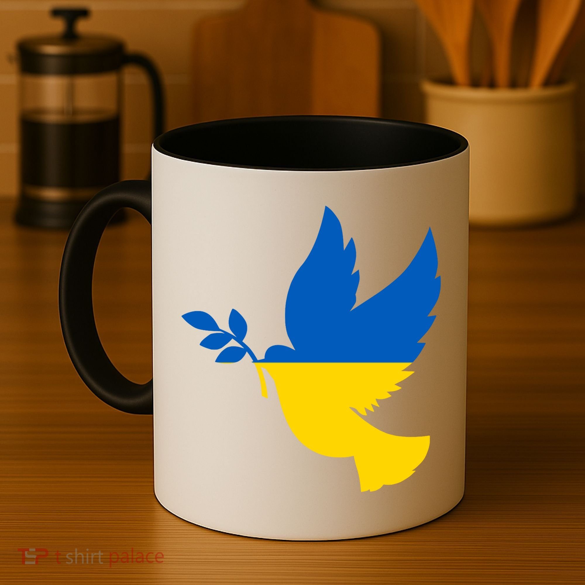 Peace In Ukraine Dove Coffee Mug