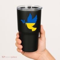 Peace In Ukraine Dove Tumbler thumb 2