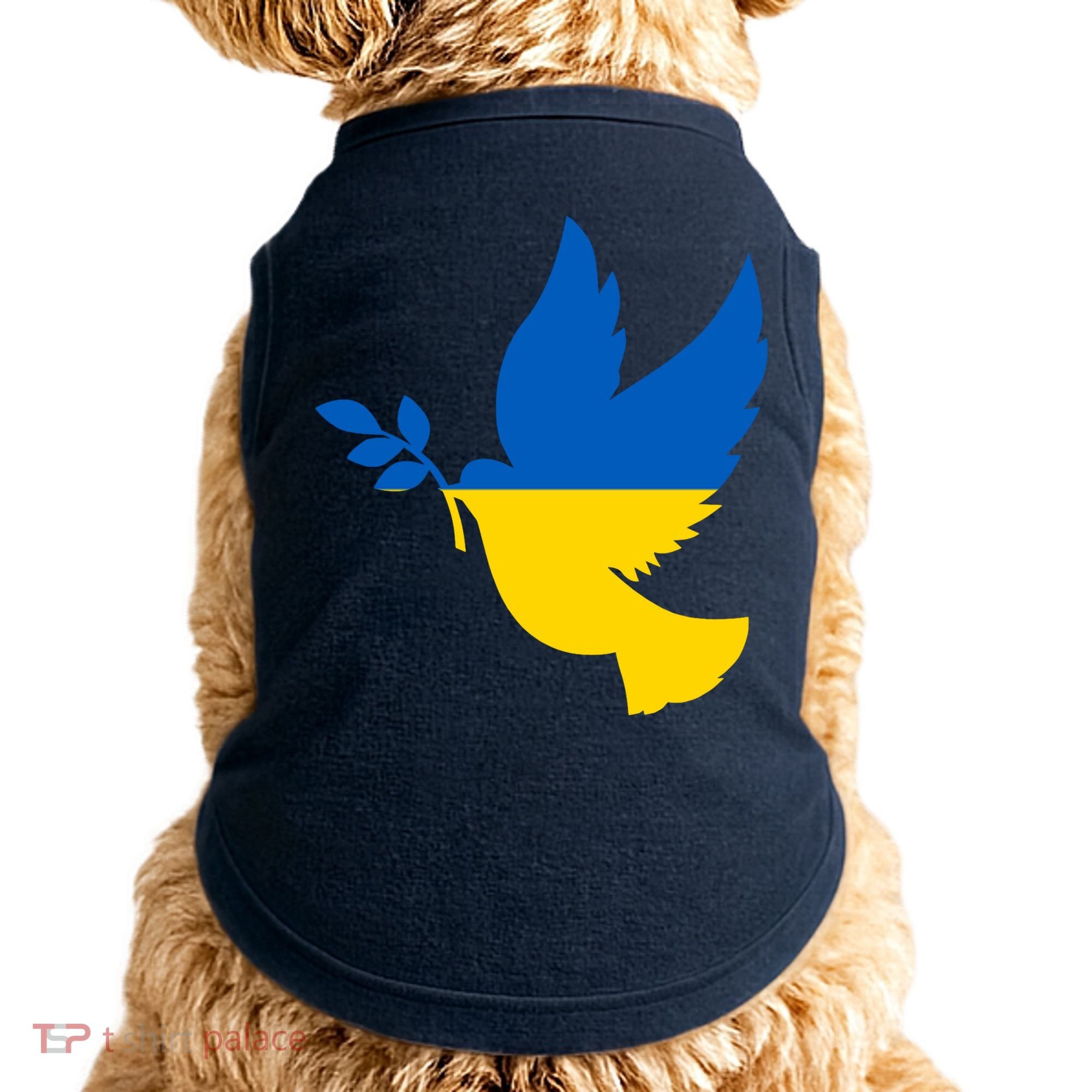 Peace In Ukraine Dove Doggie Tank