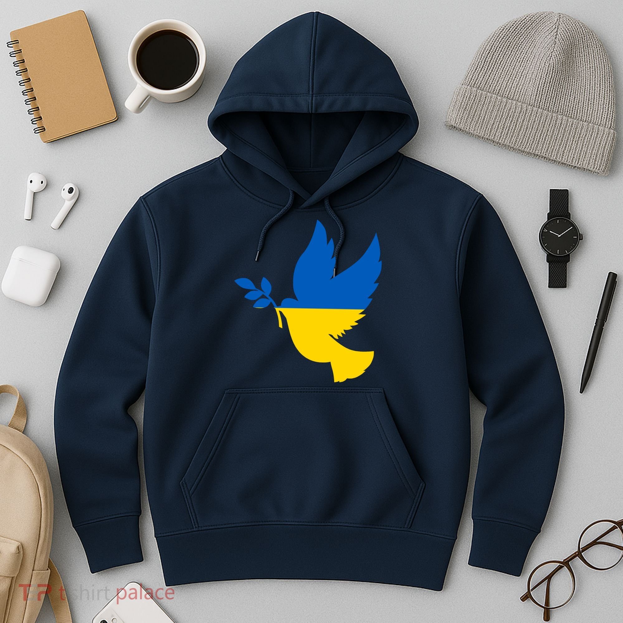 Peace In Ukraine Dove Hoodie
