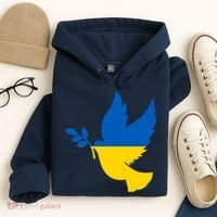 Peace In Ukraine Dove Hoodie thumb 4