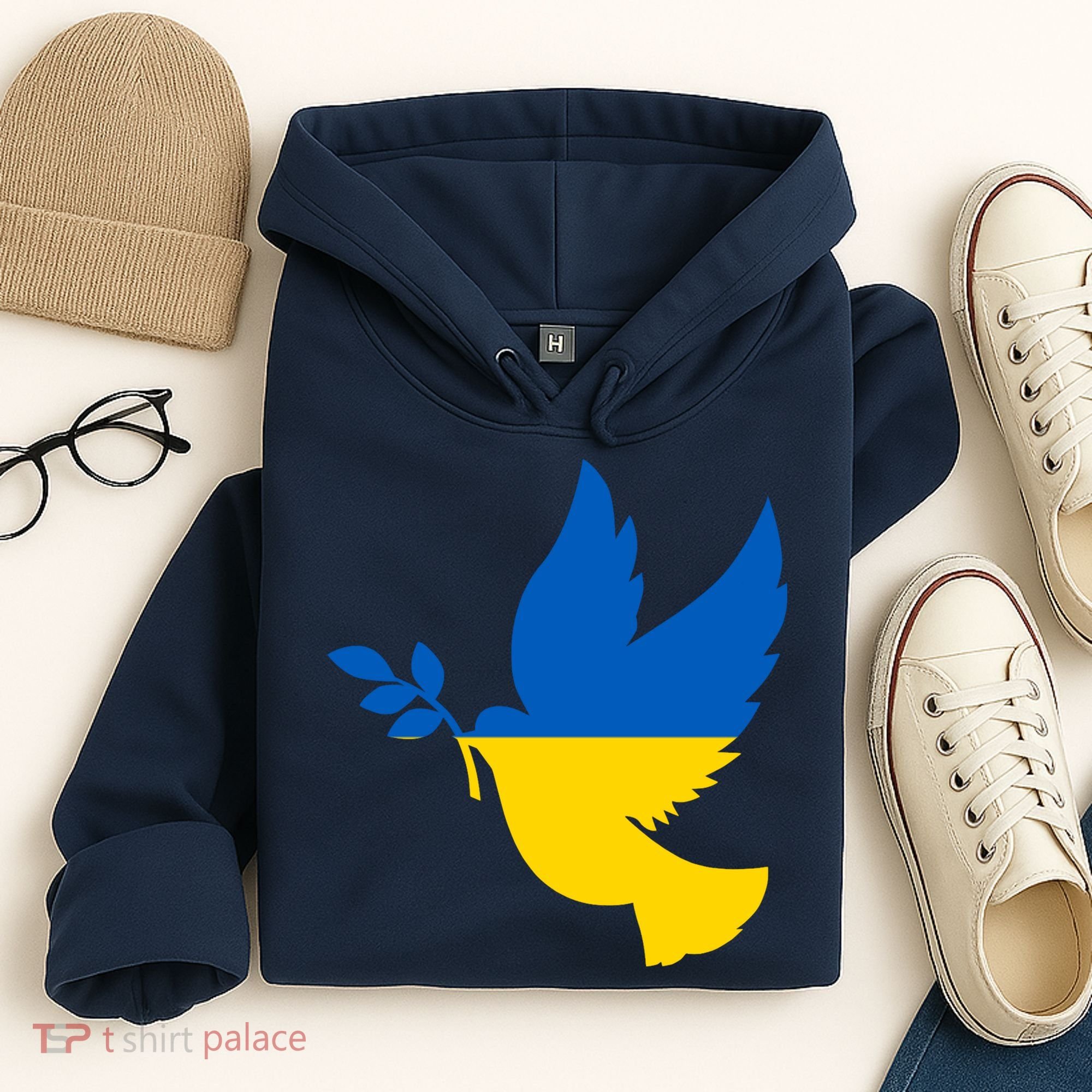 Peace In Ukraine Dove Hoodie