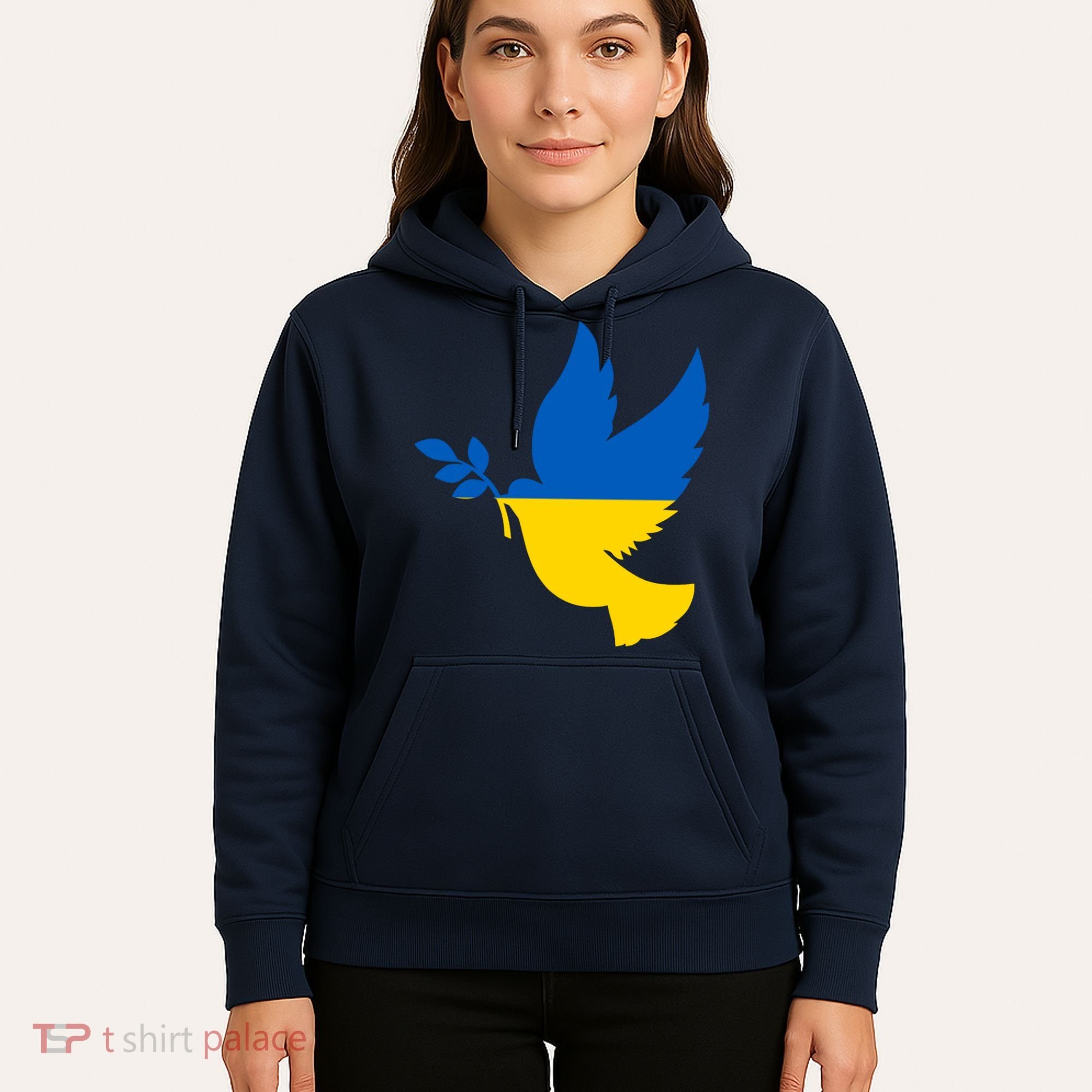 Peace In Ukraine Dove Hoodie