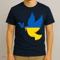 Peace In Ukraine Dove T-Shirt thumb 3