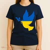 Peace In Ukraine Dove T-Shirt thumb 4
