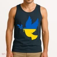 Peace In Ukraine Dove Tank Top thumb 3