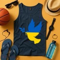 Peace In Ukraine Dove Tank Top thumb 4