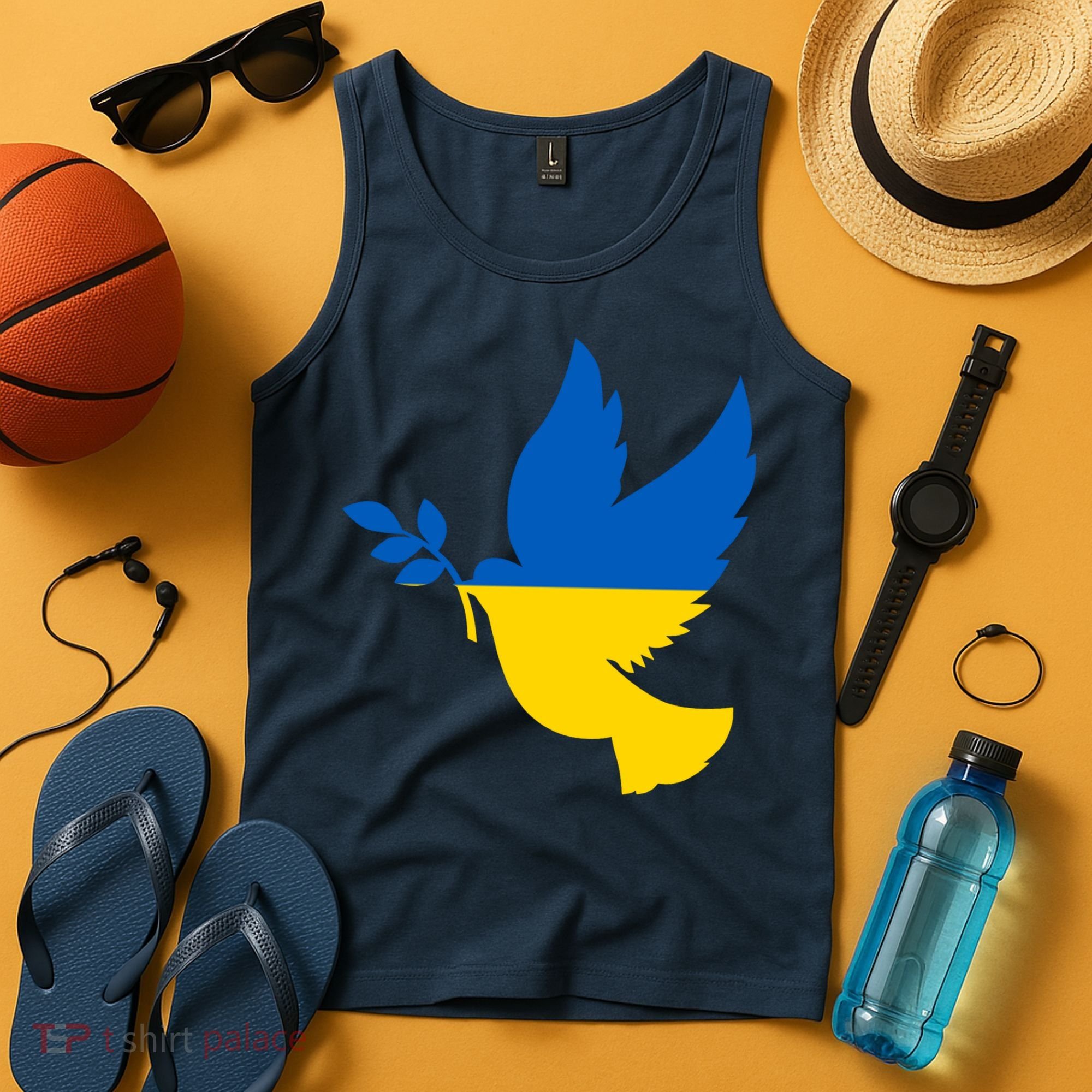 Peace In Ukraine Dove Tank Top
