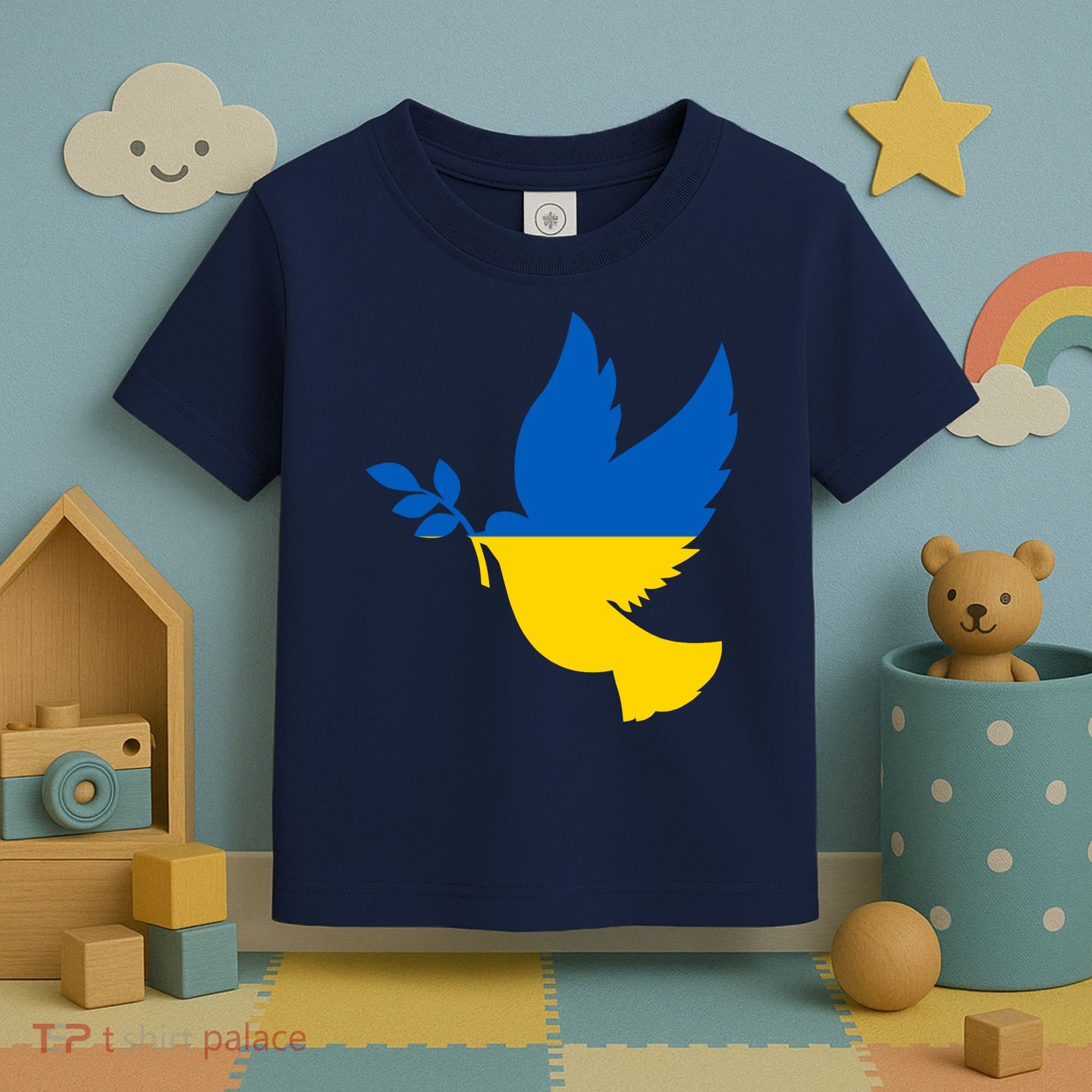 Peace In Ukraine Dove Toddler T-Shirt