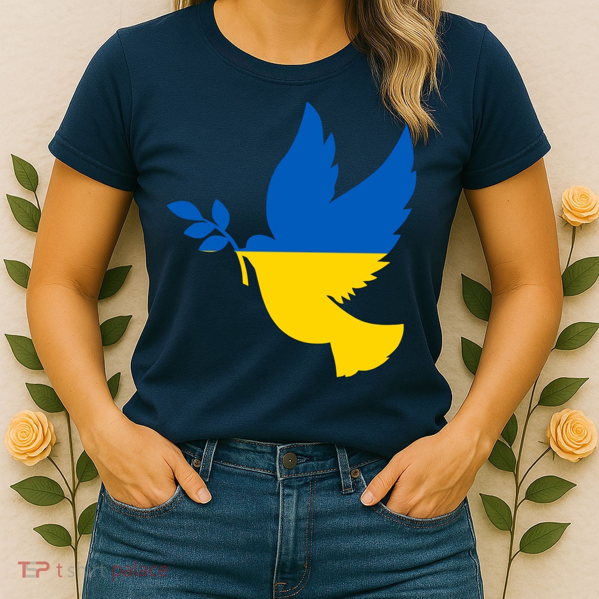 Peace In Ukraine Dove Women's T-Shirt