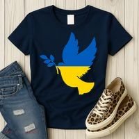 Peace In Ukraine Dove Women's T-Shirt thumb 3