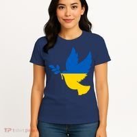 Peace In Ukraine Dove Women's T-Shirt thumb 4
