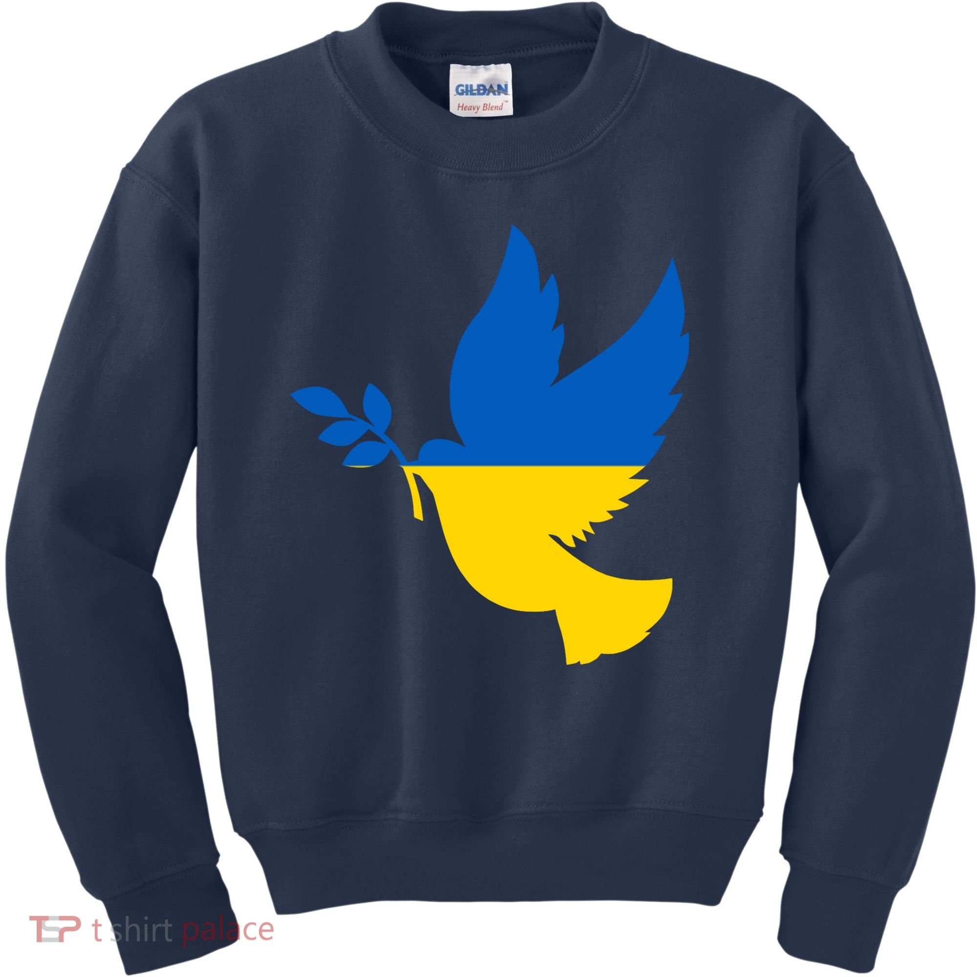 Peace In Ukraine Dove Kids Sweatshirt