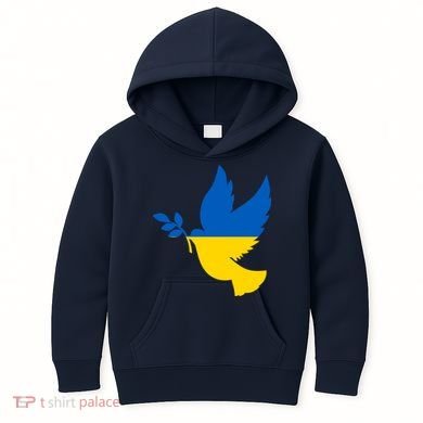 Peace In Ukraine Dove Kids Hoodie