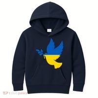 Peace In Ukraine Dove Kids Hoodie thumb 0