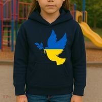 Peace In Ukraine Dove Kids Hoodie thumb 3