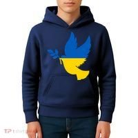 Peace In Ukraine Dove Kids Hoodie thumb 4