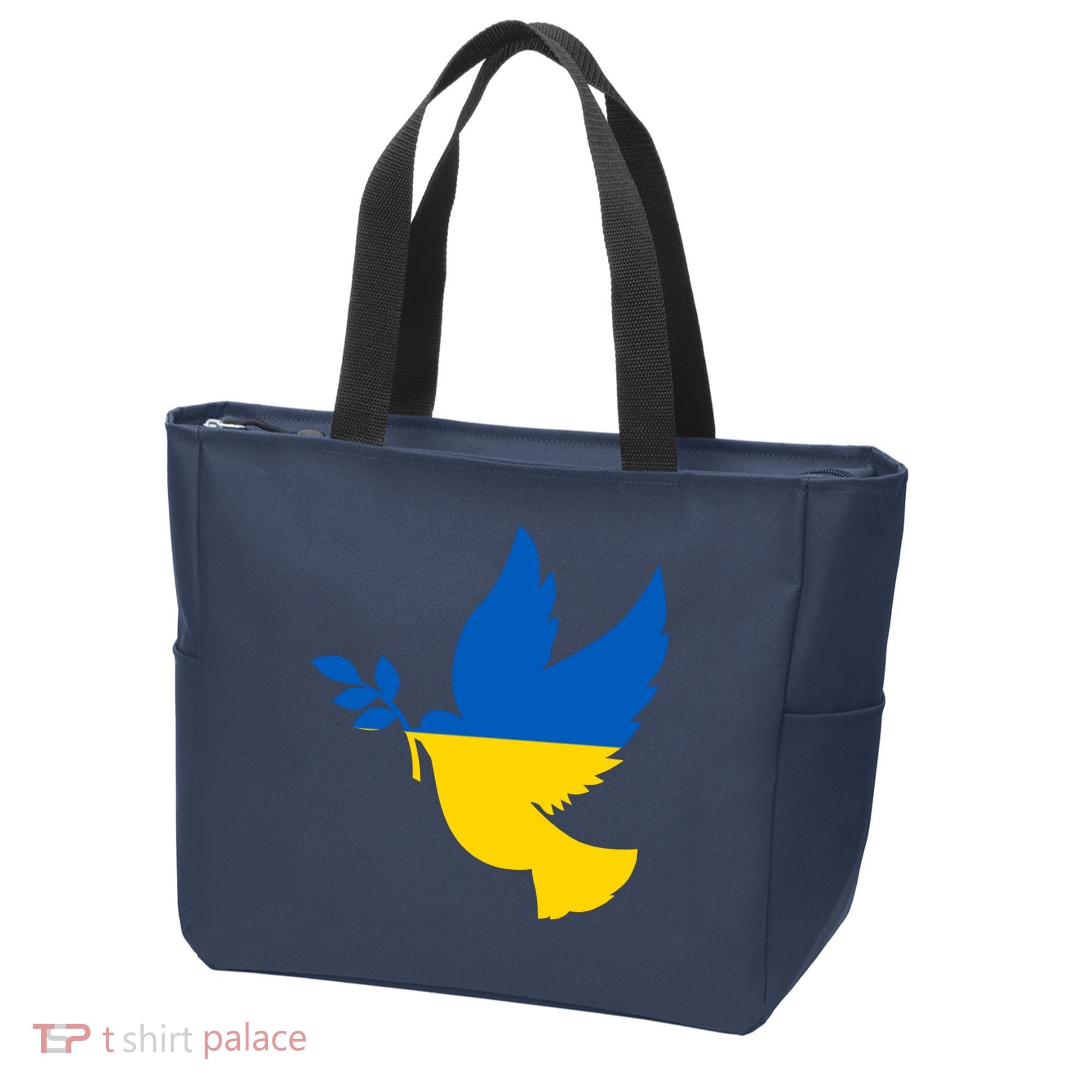 Peace In Ukraine Dove Tote Bag