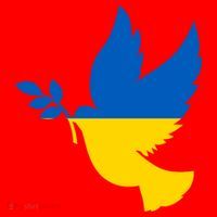 Peace In Ukraine Dove Santa Hat thumb 1