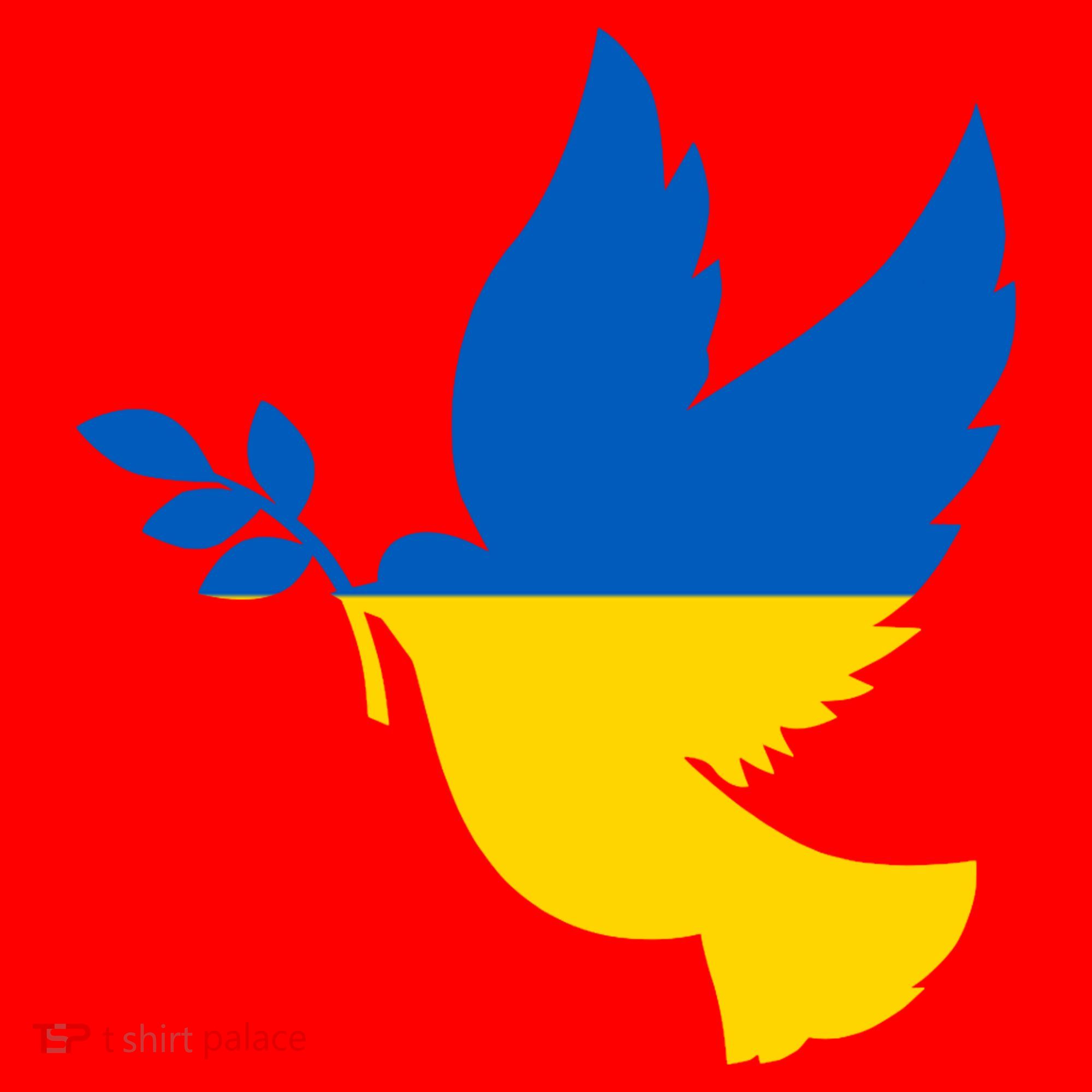 Peace In Ukraine Dove Santa Hat