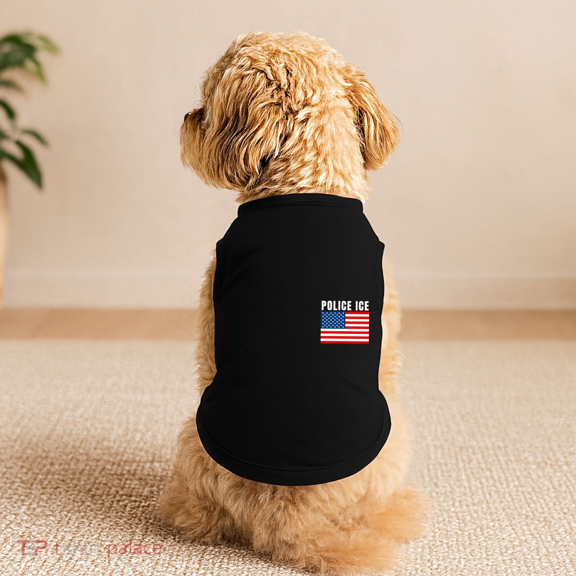 Police Ice  Us Immigration Agent Uniform Doggie Tank