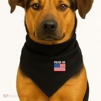 Police Ice  Us Immigration Agent Uniform USA-Made Doggie Bandana thumb 2