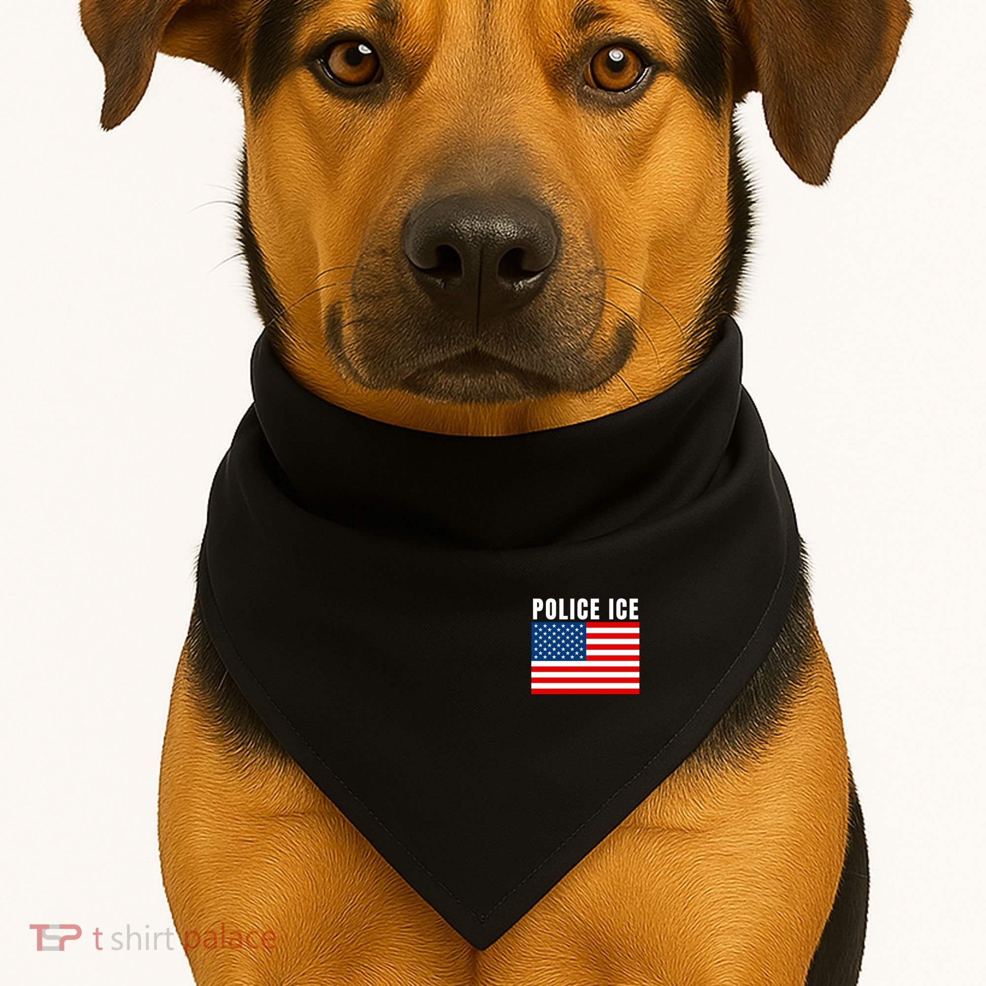 Police Ice  Us Immigration Agent Uniform USA-Made Doggie Bandana