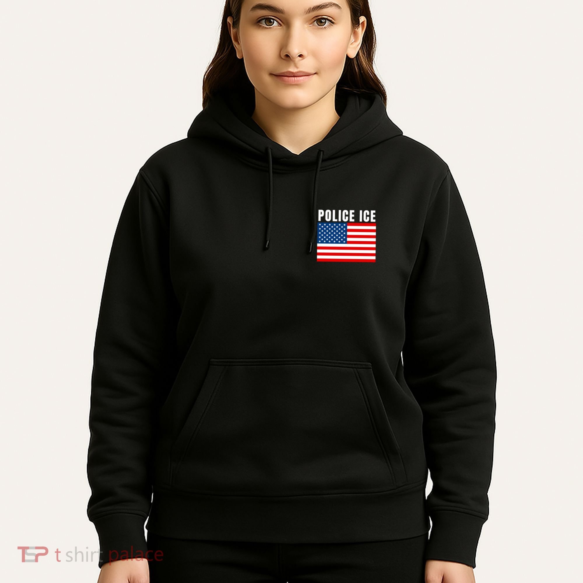 Police Ice  Us Immigration Agent Uniform Hoodie