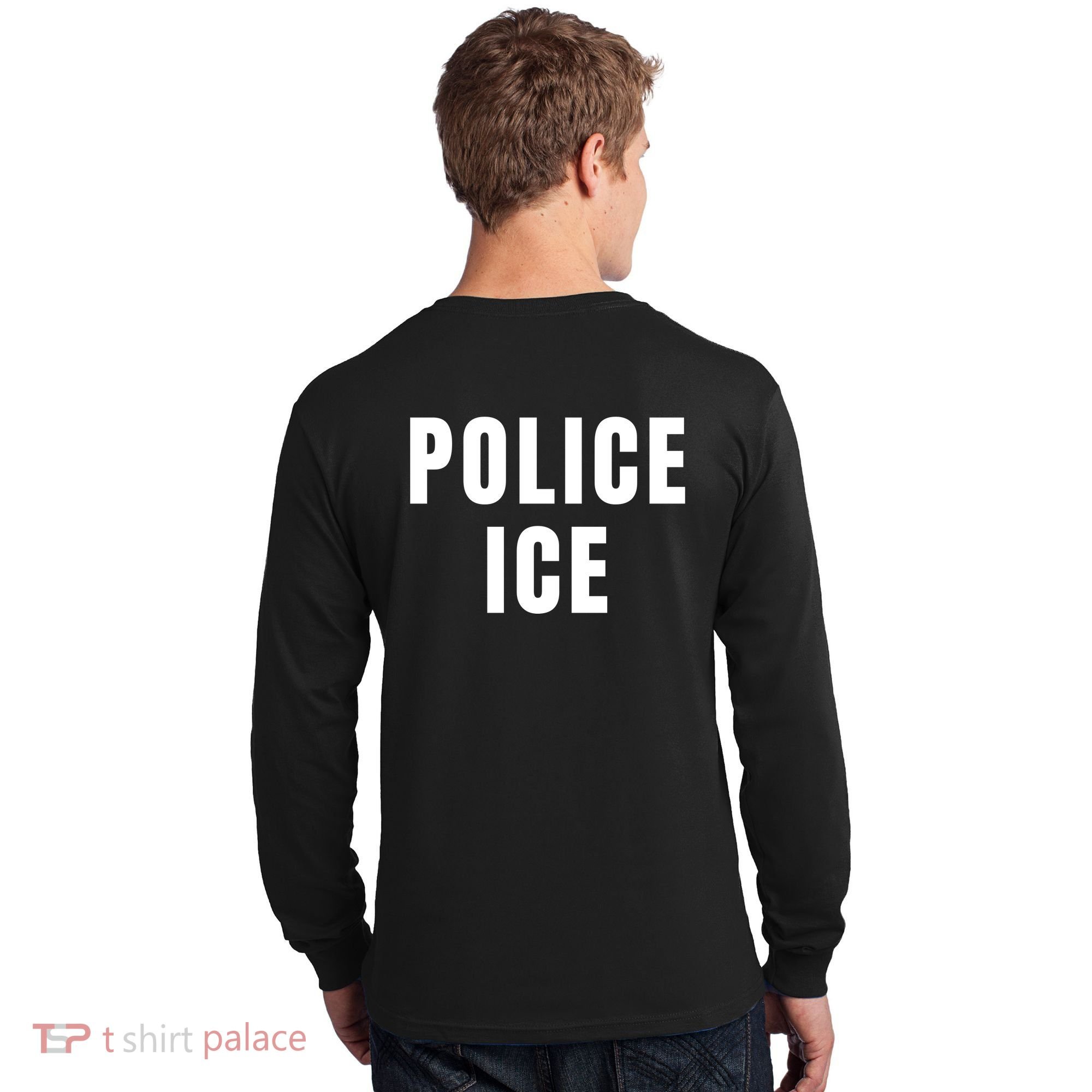Police Ice  Us Immigration Agent Uniform Long Sleeve Shirt