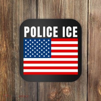 Police Ice  Us Immigration Agent Uniform Coaster