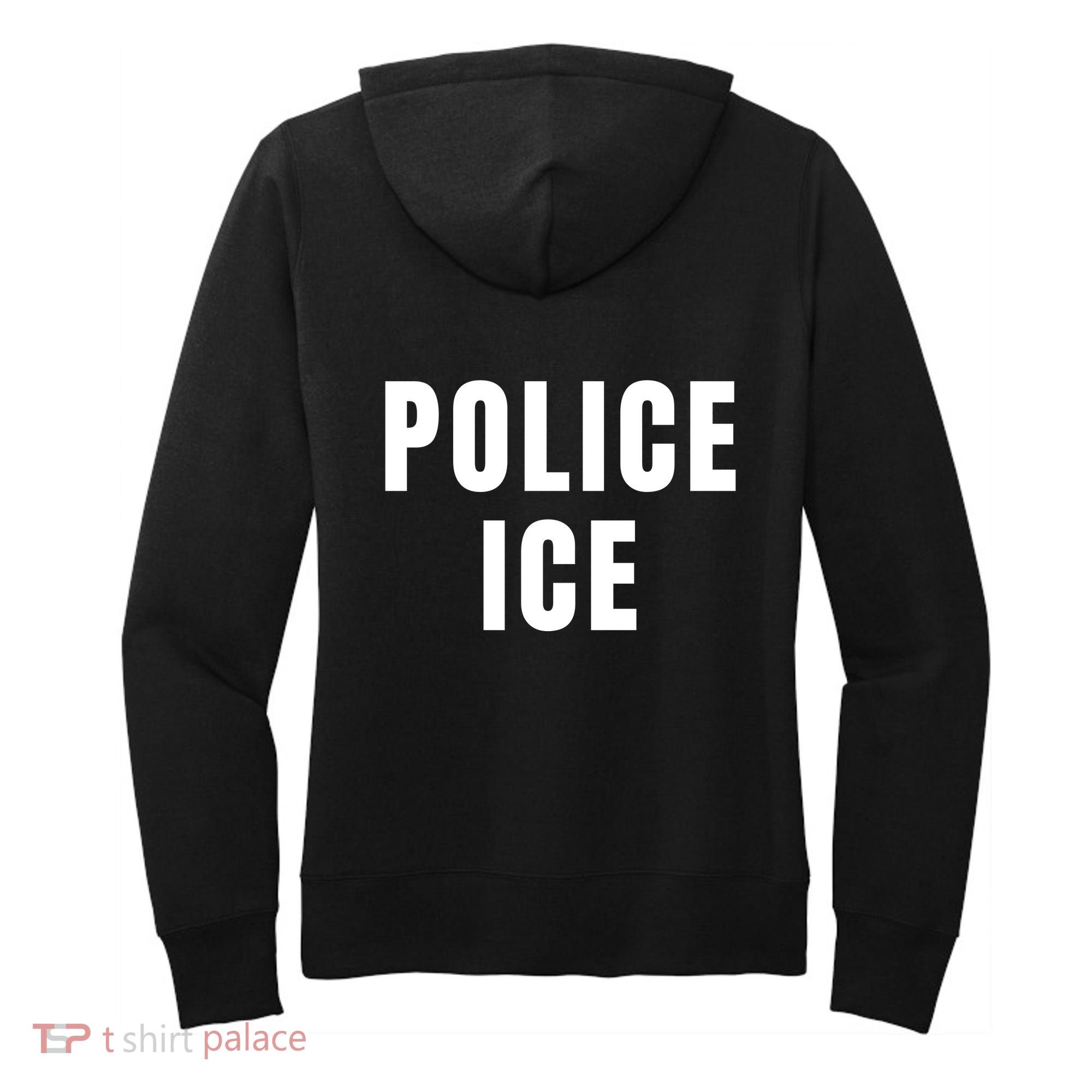 Police Ice  Us Immigration Agent Uniform Women's Hoodie