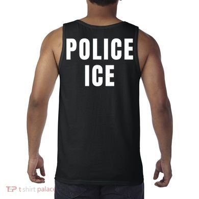 Police Ice  Us Immigration Agent Uniform Tank Top back
