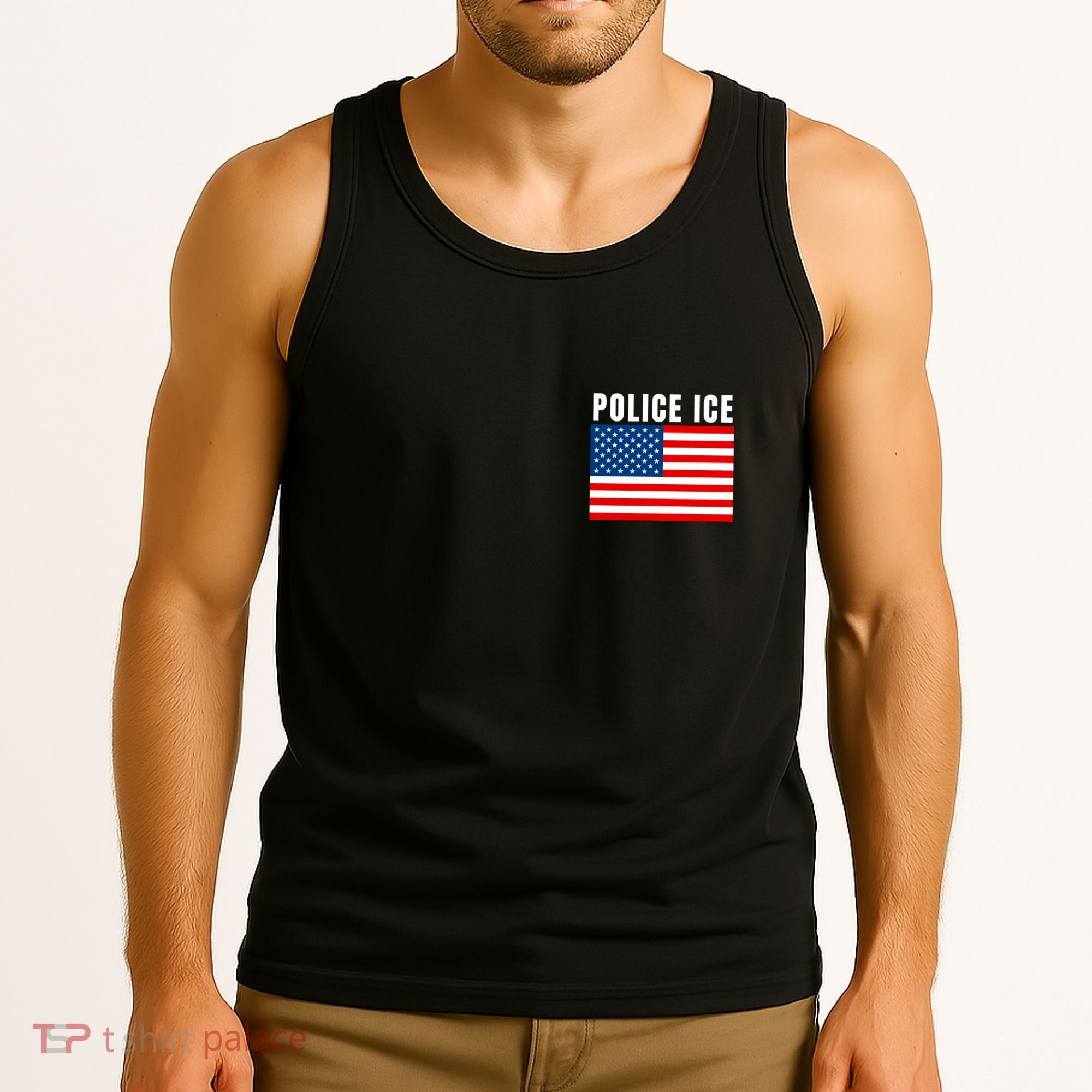 Police Ice  Us Immigration Agent Uniform Tank Top