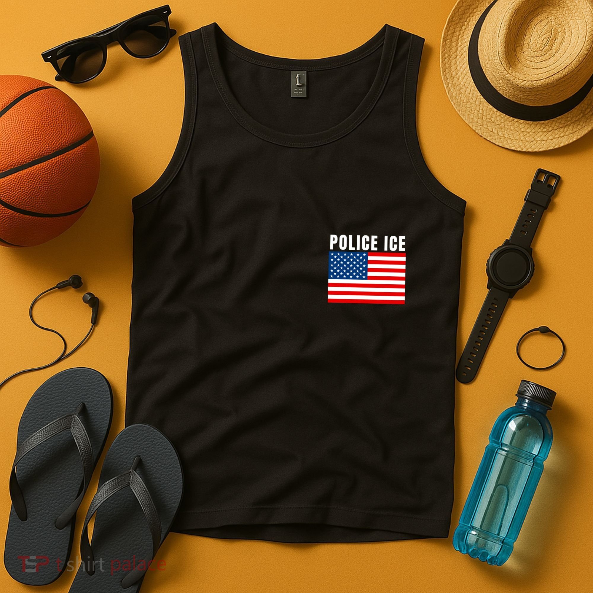 Police Ice  Us Immigration Agent Uniform Tank Top