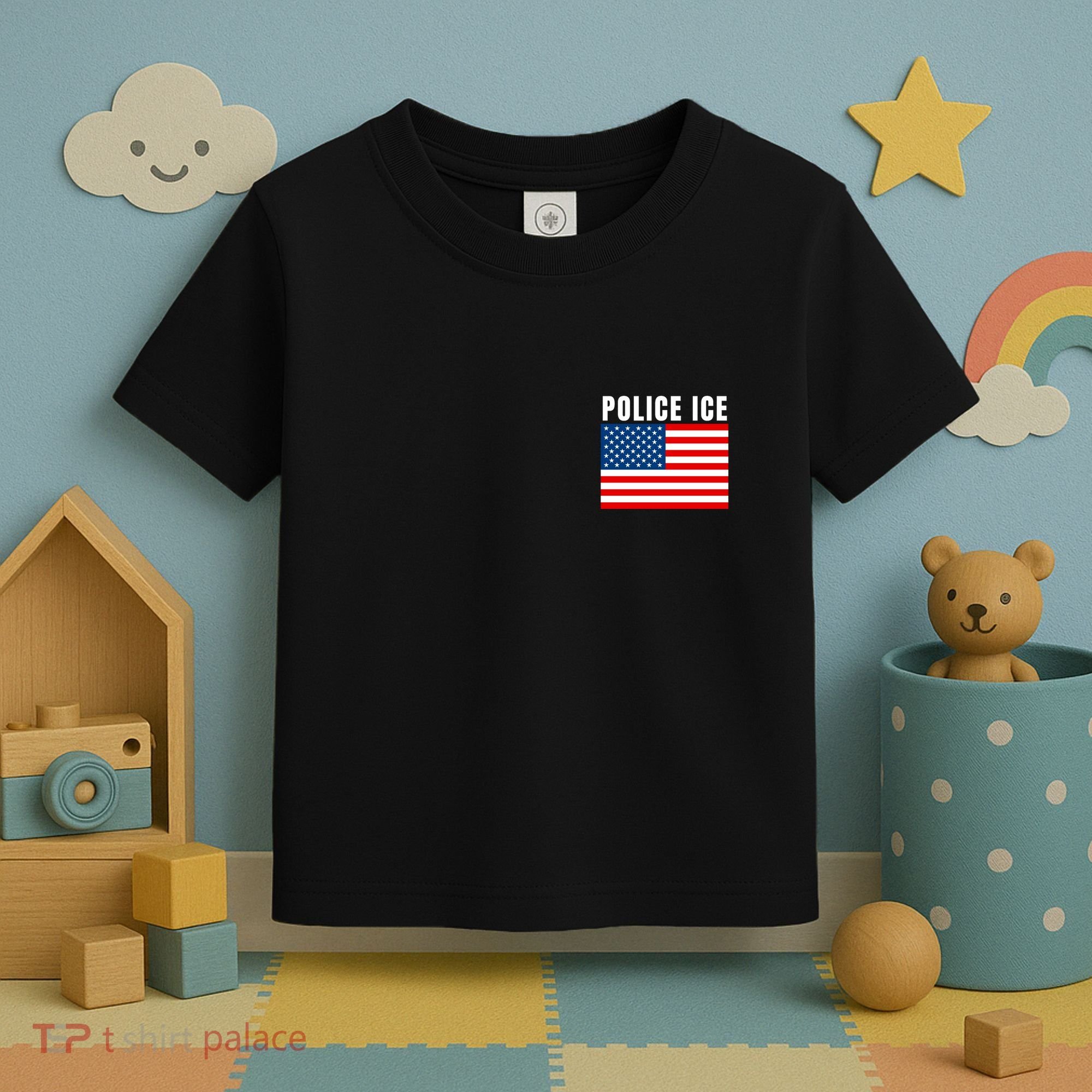 Police Ice  Us Immigration Agent Uniform Toddler T-Shirt