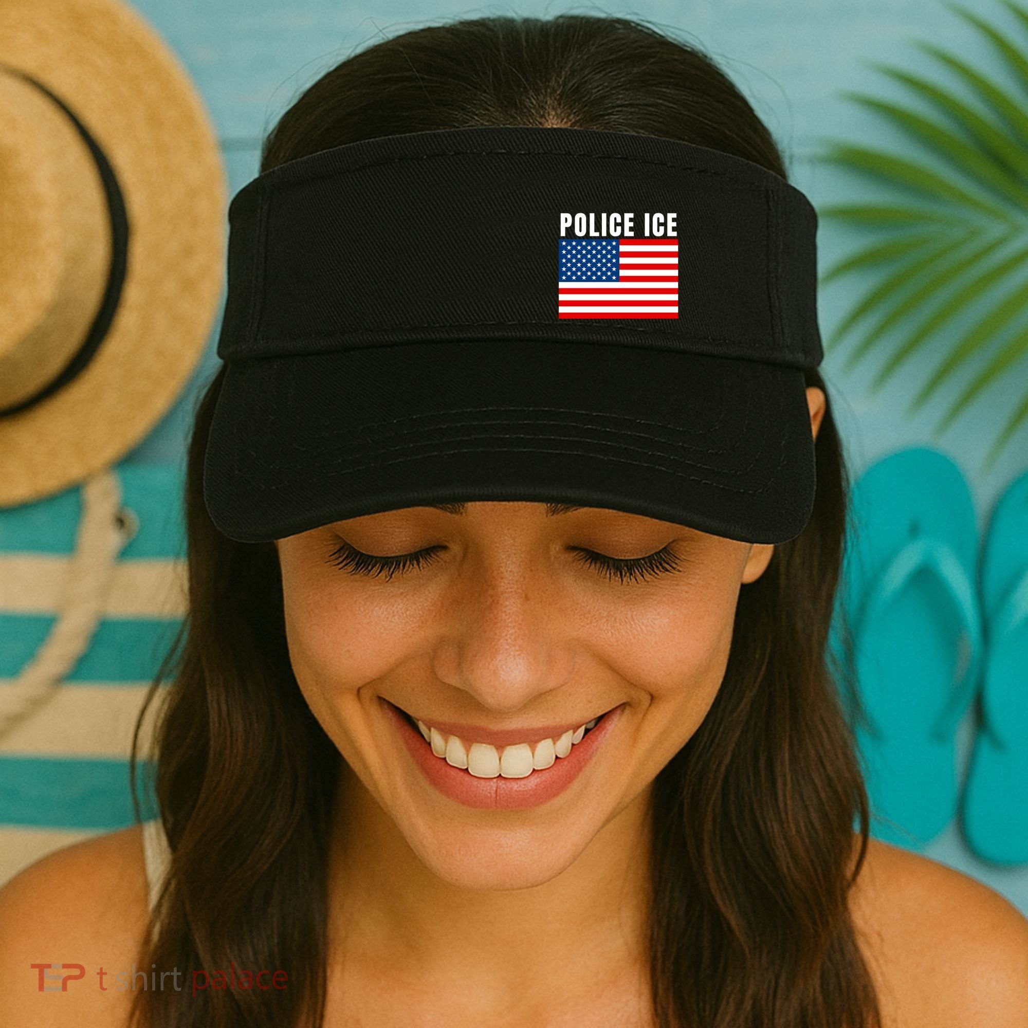 Police Ice  Us Immigration Agent Uniform Visor