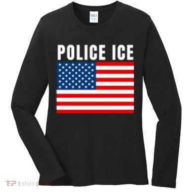 Police Ice  Us Immigration Agent Uniform Women's Long Sleeve Shirt