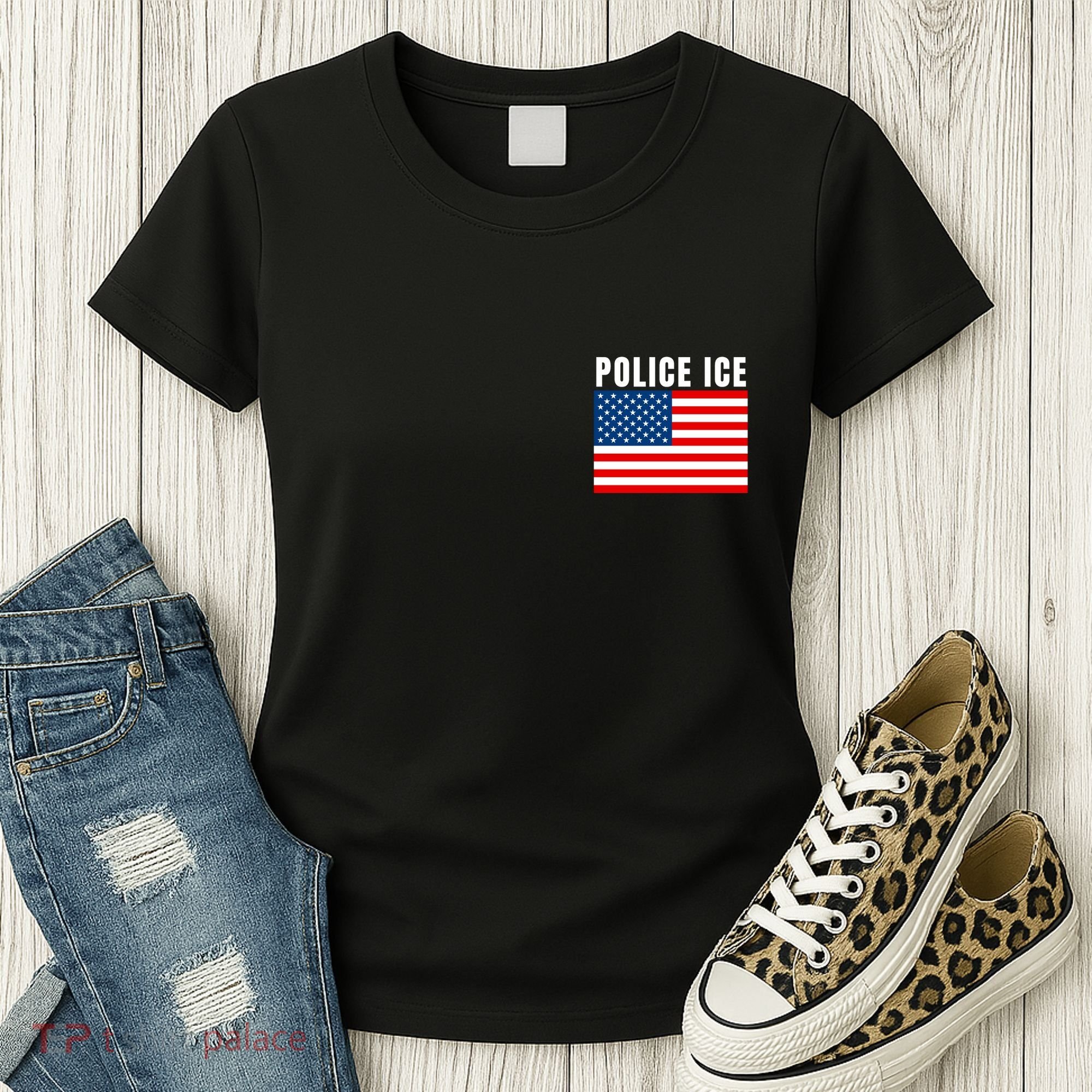 Police Ice  Us Immigration Agent Uniform Women's T-Shirt