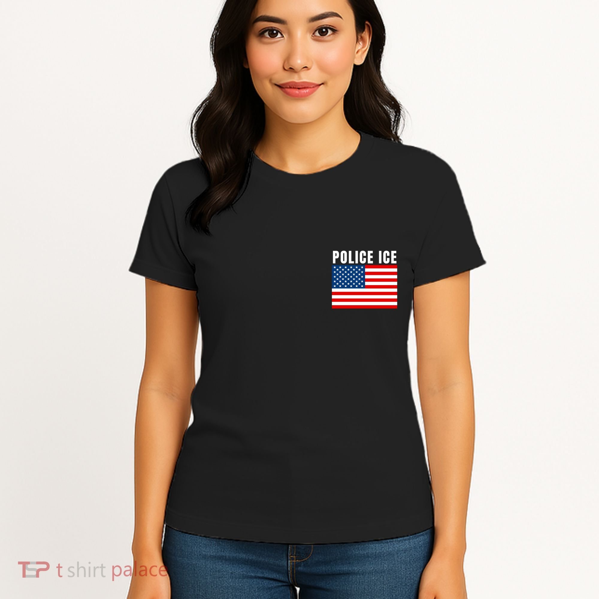 Police Ice  Us Immigration Agent Uniform Women's T-Shirt