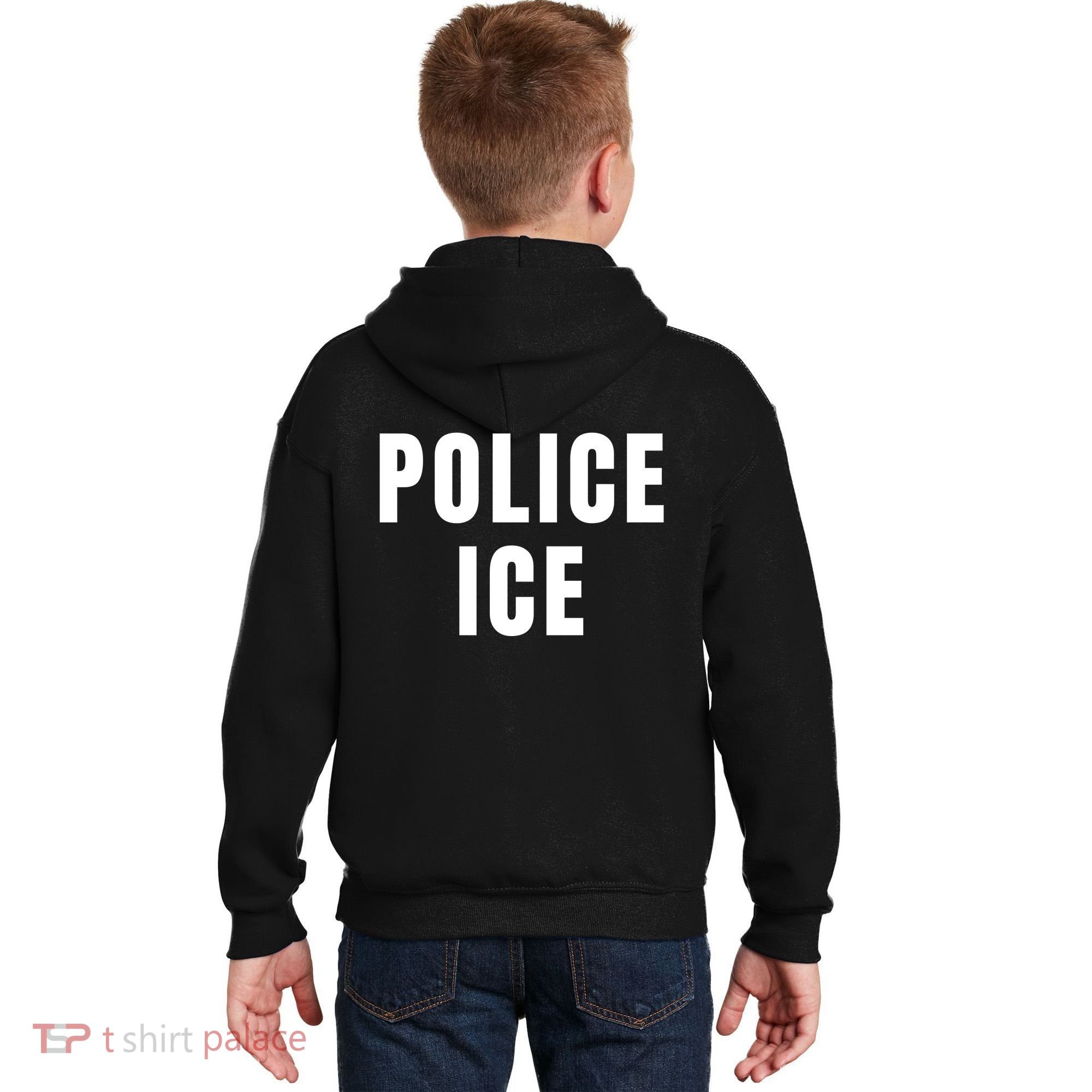 Police Ice  Us Immigration Agent Uniform Kids Hoodie
