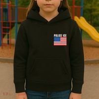Police Ice  Us Immigration Agent Uniform Kids Hoodie thumb 3
