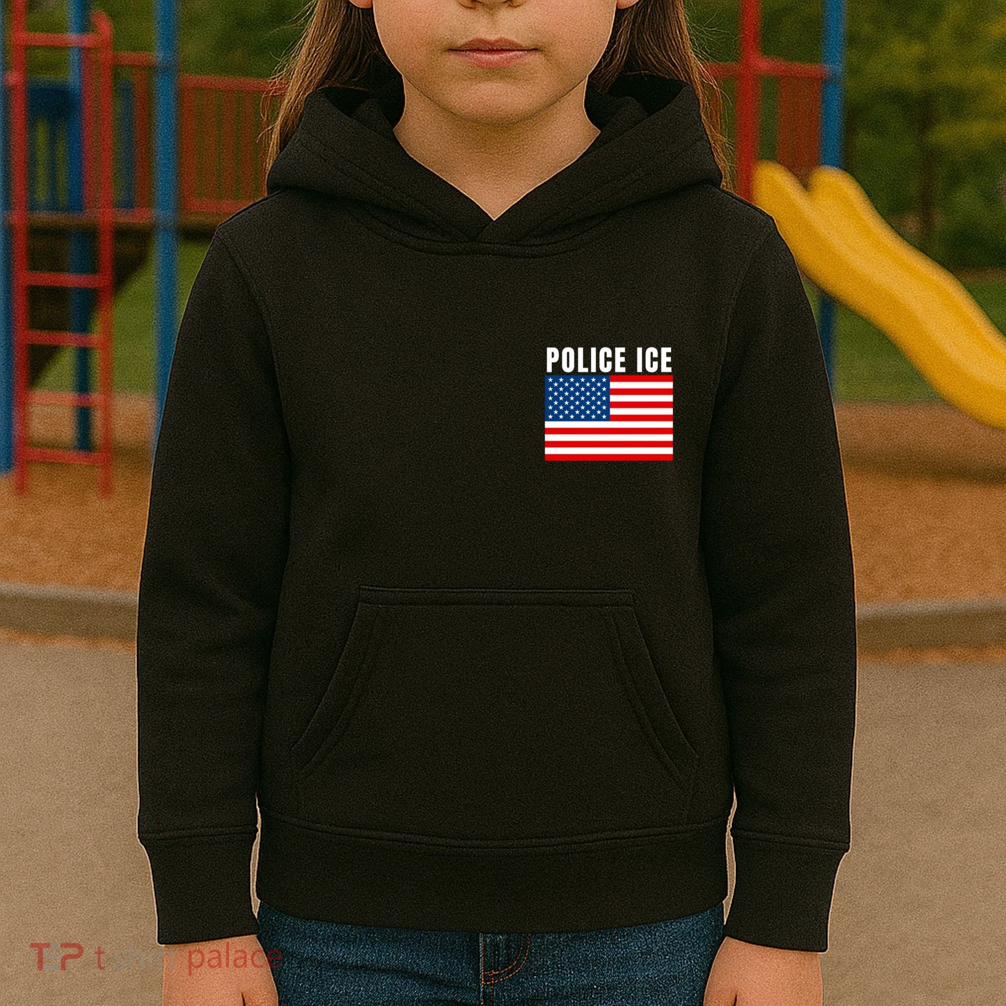 Police Ice  Us Immigration Agent Uniform Kids Hoodie