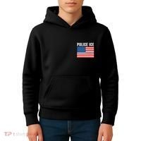 Police Ice  Us Immigration Agent Uniform Kids Hoodie thumb 4