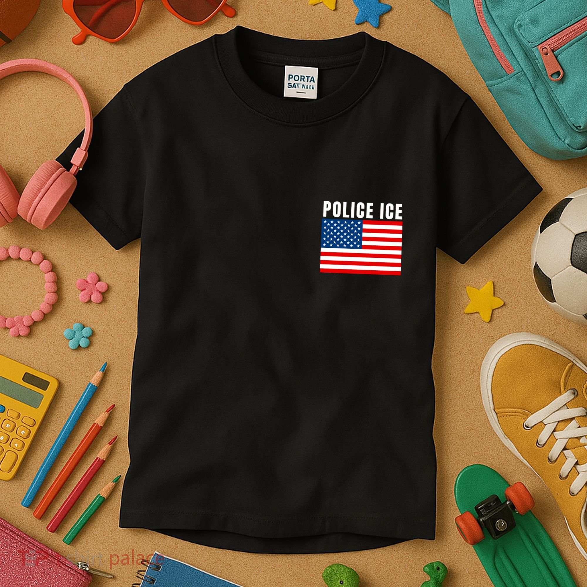 Police Ice  Us Immigration Agent Uniform Kids T-Shirt